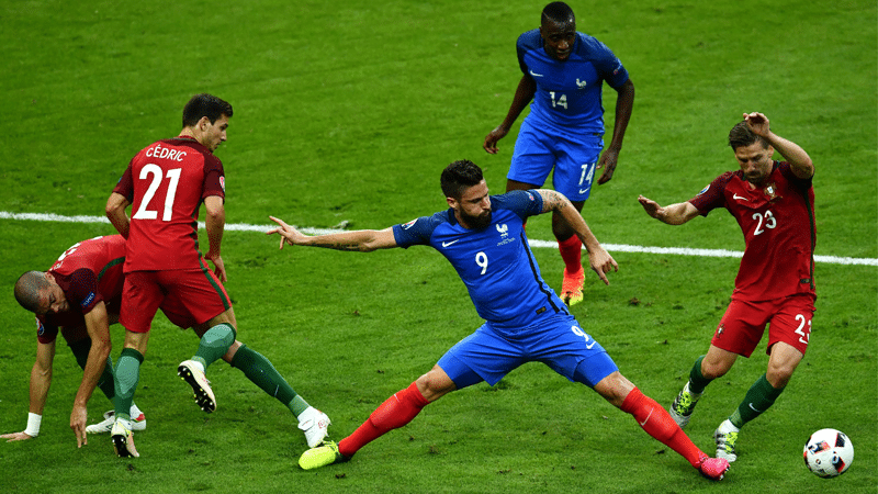 สถิติการพบกันหลังสุดทั้งสองทีม โปรตุเกส (Portugal) vs ฝรั่งเศส (France)